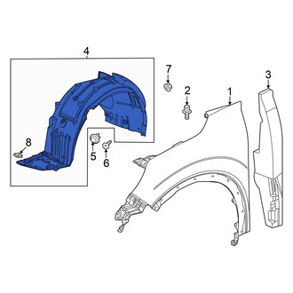 Acura OE - Front Right Fender Splash Shield