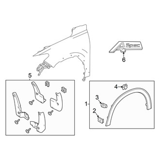 Acura OE - Fender - Exterior Trim