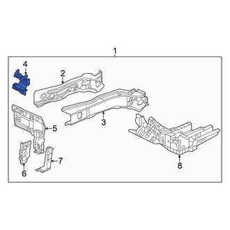Acura OE - Front Left Frame Side Member Brace