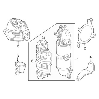 Acura OE - Exhaust System - Converter