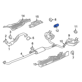 Acura OE - Left Exhaust Tail Pipe Tip