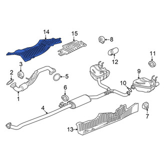 Acura OE - Front Upper Floor Pan Heat Shield