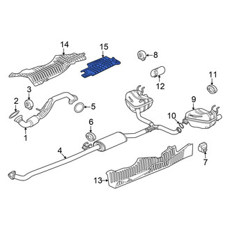 Acura OE - Rear Upper Floor Pan Heat Shield