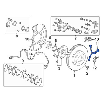 Acura OE - Front Left Brake Hydraulic Hose