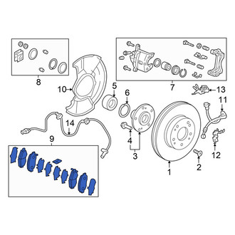 Acura OE - Front Disc Brake Pad Set