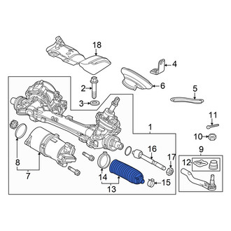 Acura OE - Front Rack and Pinion Bellows
