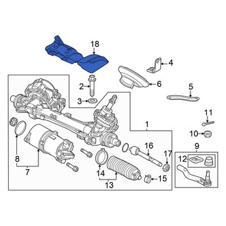 Acura OE - Front Rack and Pinion Heat Shield