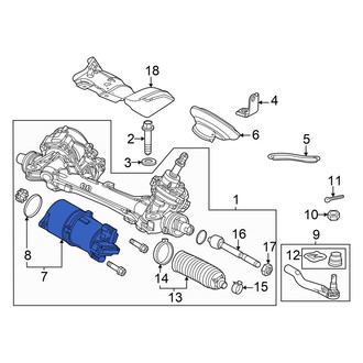 Acura OE - Front Power Steering Assist Motor