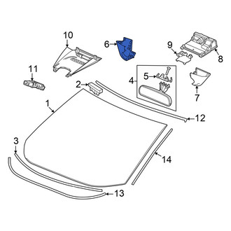 Acura OE - Front Right Interior Rear View Mirror Cover