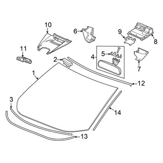 Acura OE - Windshield - Glass