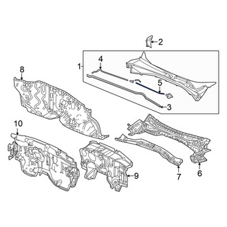 Acura OE - Front Left Windshield Washer Hose