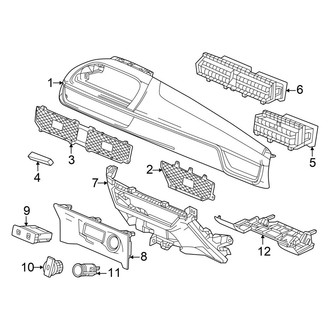 Acura OE - Instrument Panel Components (Passenger Side)