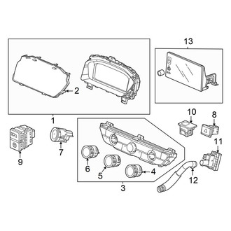 Acura OE - Instrument Panel - Cluster & Switches