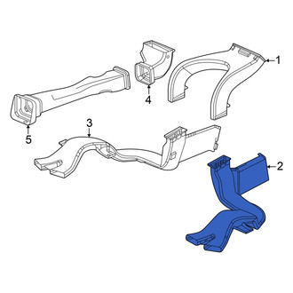 Acura OE - Rear Right Instrument Panel Air Duct