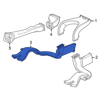 Acura OE - Rear Left Instrument Panel Air Duct