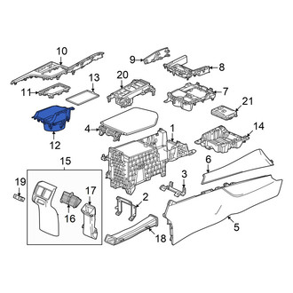 Acura OE - Rear Console Cup Holder