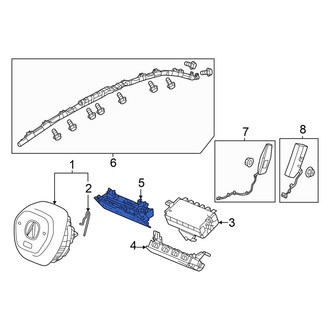 Acura OE - Left Lower Instrument Panel Air Bag