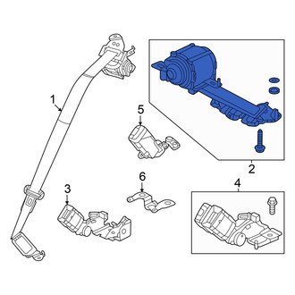 Acura OE - Rear Center Seat Belt Lap and Shoulder Belt