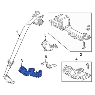 Acura OE - Rear Right Seat Belt Receptacle