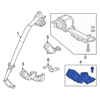 Acura OE - Rear Left Seat Belt Receptacle