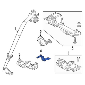 Acura OE - Rear Seat Belt Receptacle Bracket