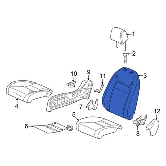 Acura OE - Front Right Seat Back Assembly