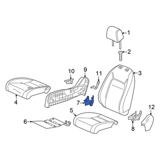 Acura OE - Front Right Outer Seat Back Recliner Adjustment Mechanism Cover