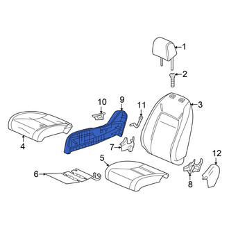 Acura OE - Front Right Outer Seat Trim Panel