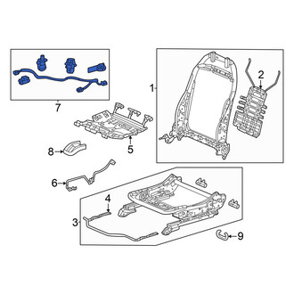 Acura OE - Front Right Seat Trim Panel Bracket