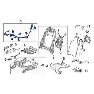 Acura OE - Front Right Power Seat Wiring Harness