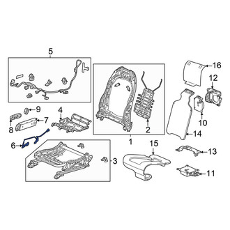 Acura OE - Front Right Seat Trim Panel Bracket
