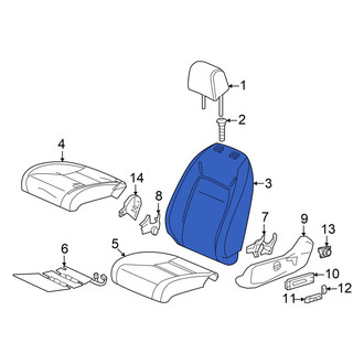 Acura OE - Front Left Seat Back Assembly