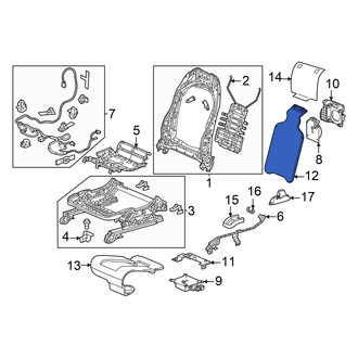 Acura OE - Front Right Upper Climate Controlled Seat Duct
