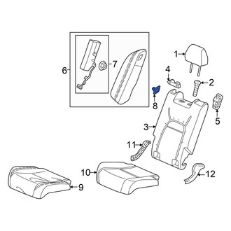 Acura OE - Rear Right Seat Air Bag Cap