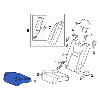 Acura OE - Rear Right Seat Cover