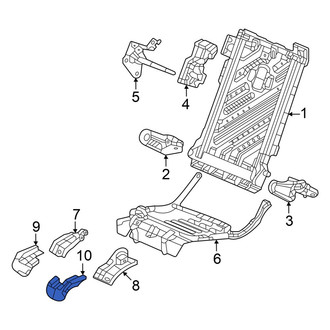 Acura OE - Rear Right Inner Seat Frame Trim Panel