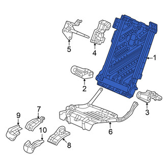 Acura OE - Rear Right Seat Back Frame