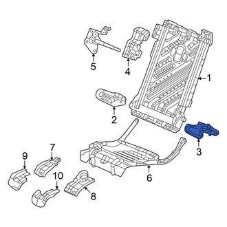 Acura OE - Rear Right Inner Seat Back Frame Bracket
