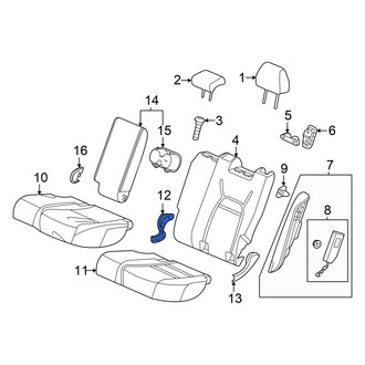 Acura OE - Rear Left Inner Seat Trim Panel