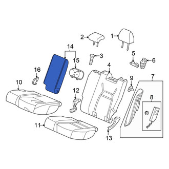 Acura OE - Rear Seat Armrest