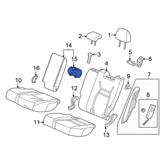Acura OE - Rear Seat Armrest Cup Holder