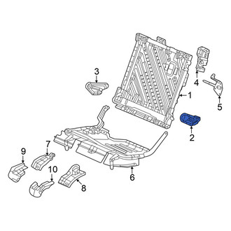 Acura OE - Rear Left Outer Seat Back Frame Bracket