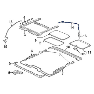 Acura OE - Rear Sunroof Drain Hose