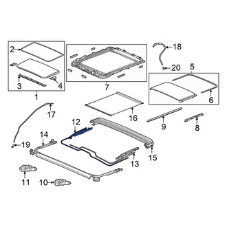 Acura OE - Right Sunroof Cable