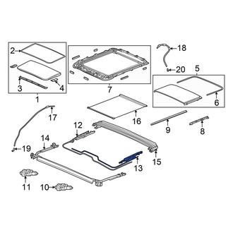 Acura OE - Left Sunroof Cable