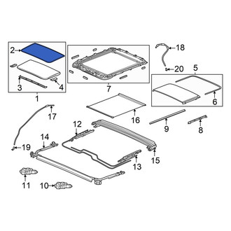 Acura OE - Front Sunroof Seal