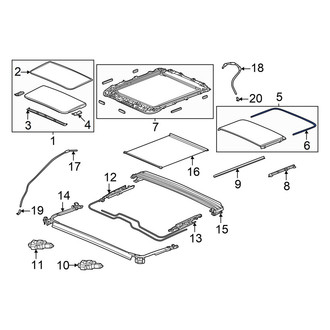Acura OE - Rear Sunroof Seal