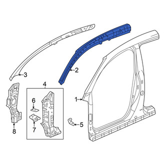 Acura OE - Left Upper Body A-Pillar Reinforcement
