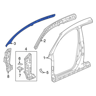 Acura OE - Left Lower Inner Body A-Pillar