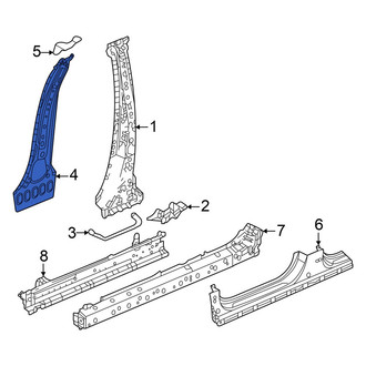 Acura OE - Left Inner Body B-Pillar